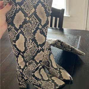 Snake Skin tall boots